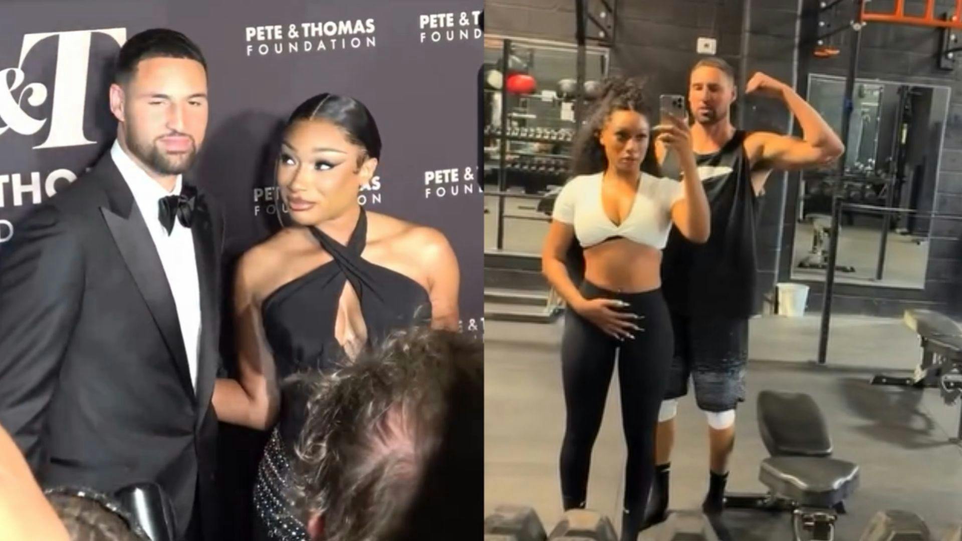 Klay Thompson and Megan Thee Stallion’s gym video has fans swooning
